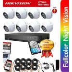 Full Set, 4 channel HIK CCTV Cameras