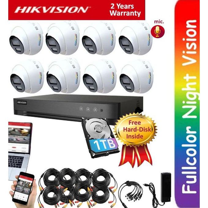 Full Set, 4 channel HIK CCTV Cameras