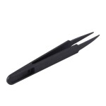 Black Plastic Electronic Pointy Tip Anti-static Tweezers