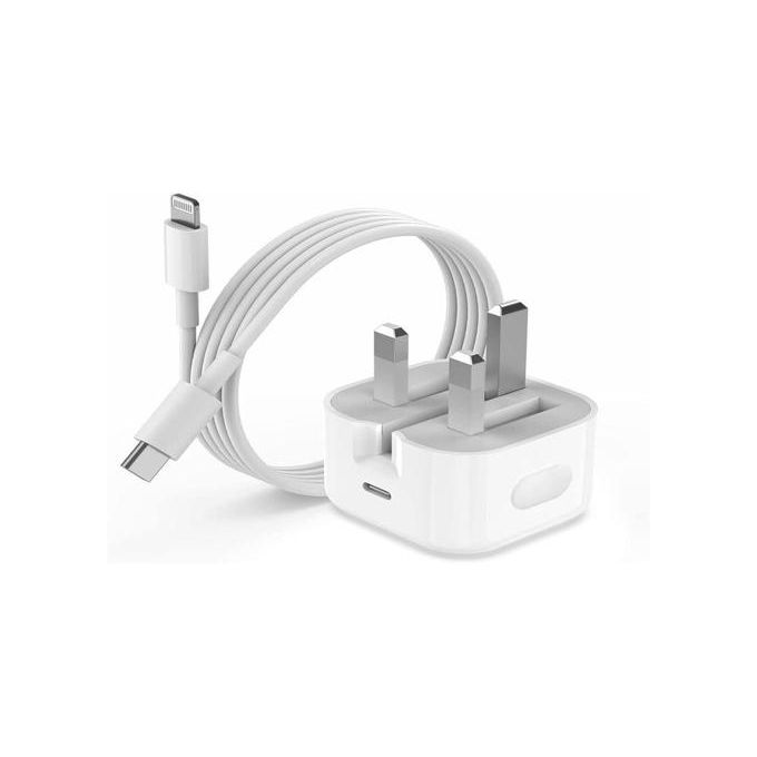 iPhone 35W USB-C Power Adapter + Type-C to Lightning Cable - White