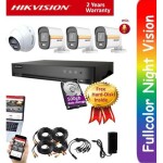 Full Set, 4 channel HIK CCTV Cameras